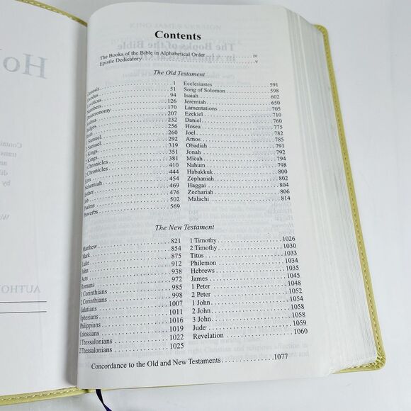 KJV BLOOM COLLECTION BIBLE Zondervan Soft Faux Leather Red Letter Lay Flat Tulip - Picture 9 of 16